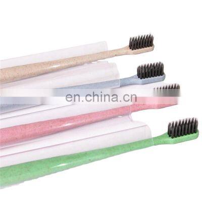Wheat Straw Biodegradable Plastic Natural Hard Bristle Toothbrush Wheat Straw Biodegradable Plastic Natural Hard Bristle Toothbrush