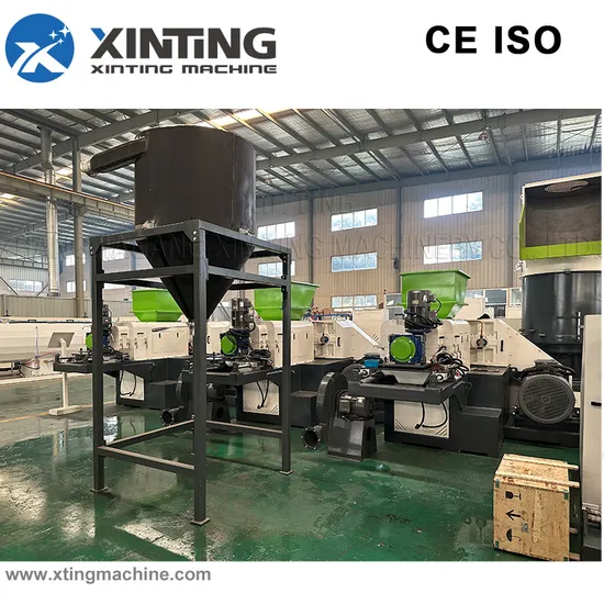 PE Film Squeezer Compactor Dryer / PP Bags Plastic Agglomerator Granulator Squeezing Machine