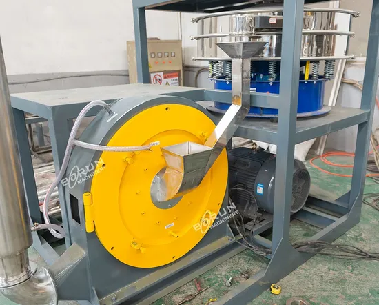 Waste Plastic PE Flakes Pulverizer Recycling Price
