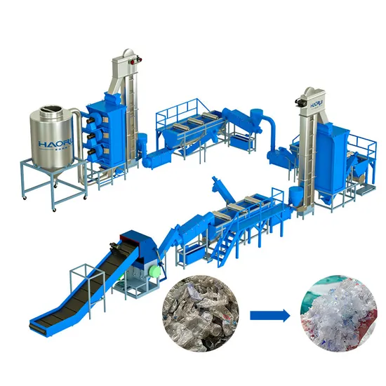 Pet PP PE Plastic Flakes/ Bottle Recycling Washing Line