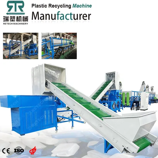 CE Standard Plastic HDPE Shampoo Bottle Grinder Washing Recycling Machine