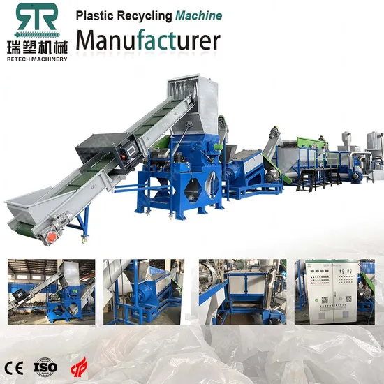 China Manufacturer Waste Plastic PP PE Film and Bag Washing Drying Machine