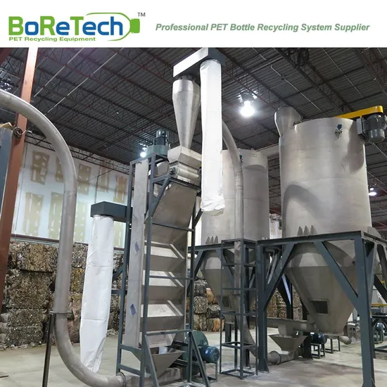 Zig Zag for Plastic Bottle Cleaning Recycling System