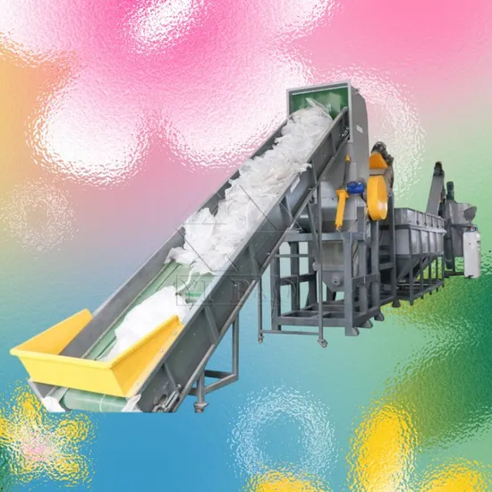 Used Plastic Pet Bottle Crushing Washing Drying Recycling Line