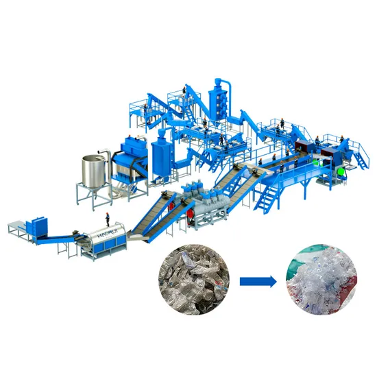 Carbon Steel One Year Pet Flakes Hot Washing Machine Line