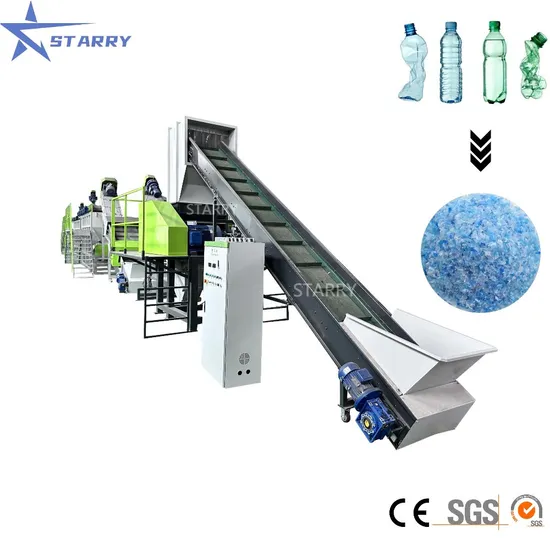 300kg/H Pet Recycling Machines Waste Plastic Pet Bottle Crushing and Washing Line