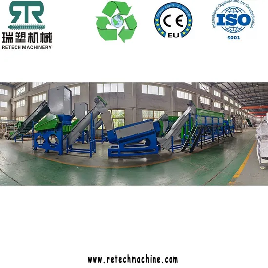 PP Woven Bag PE Film High Production Efficiency Plastic Washer Plant Line