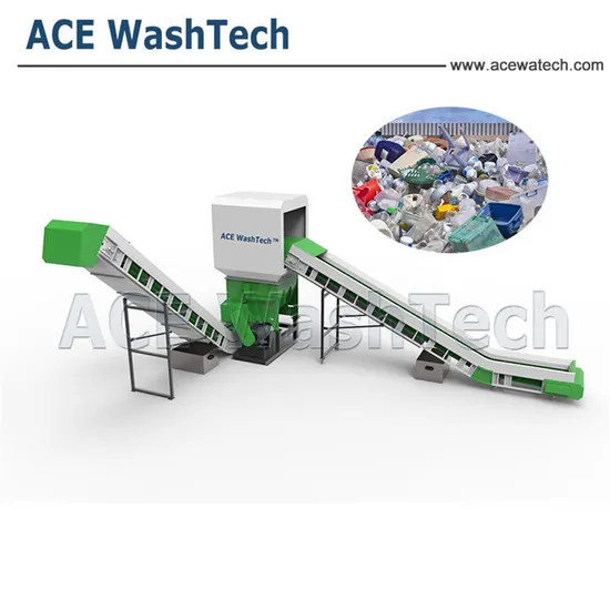 Plastic HDPE Bottle Grinding Washing Dewatering Machine