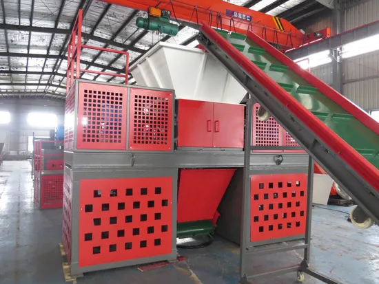 Cable Cardboard Copper Machine Wire E-Waste Fabric Double Roll Shredder