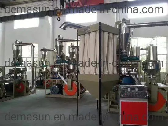 Plastic PVC PP PE Powder Grinding Machine Plastic Machine Rigid PVC PP EVA PE Scraps Milling Machine Plastic Pulverizer with Frequency Inverter