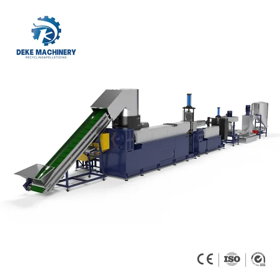 Plastic Recycling Machine Line with Compactor for PE PP Film Granulator