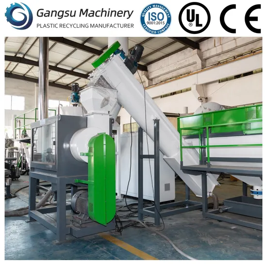 China Manufacturer HDPE LDPE PP PE Rigid Material Recycling Crushing Washing Line Recyle Plant