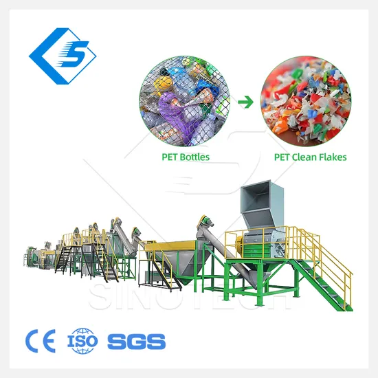 High Capacity Pet Bottle Flakes Recycling Hot Washing Machine /Plastic Bottle Recycling Machinery Line for Importing