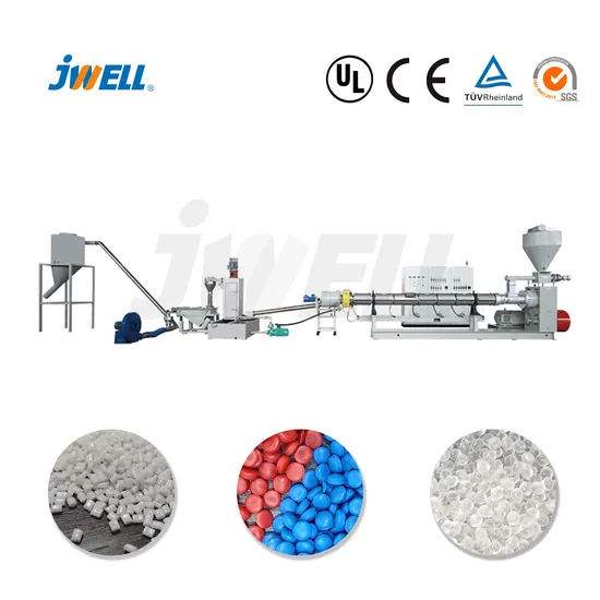 Jwell Single Screw Pelletizing Recycling Machine for with High Torque Gear Box and Vacuum Vented Design