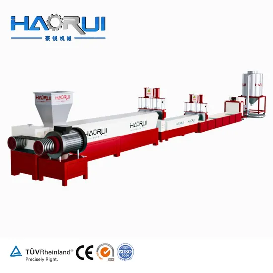 Carbon Steel Single-Screw Haorui Bottle Plastic Recycling Machine