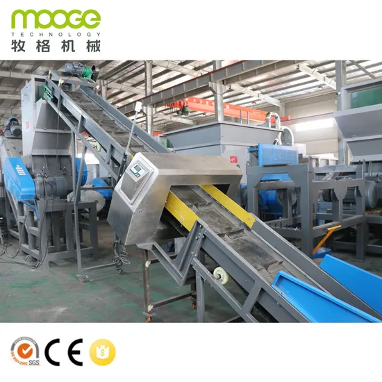 Mooge plastic bottle washing recycling production line