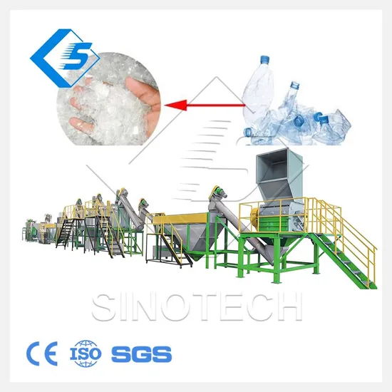 Plastic PP PE Film Pet Bottle Washing Recycling and Pelletizing Film Crushing Machine Pet Bottle Crusher Machine Plastic Recycling Machine