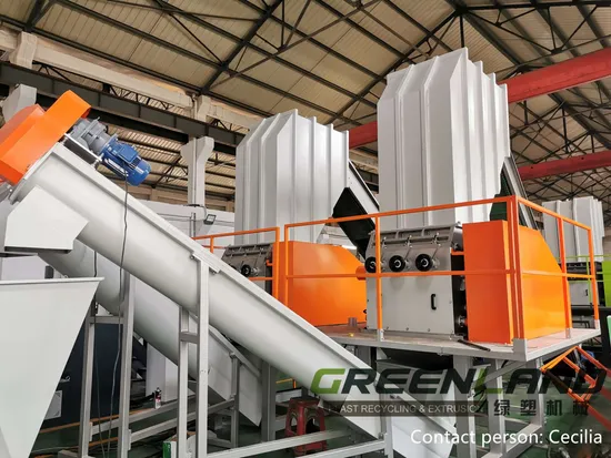 Pet Bottles Dewatering Drying Recycling Wash and Crusher Film Steam Hot Washing Tank