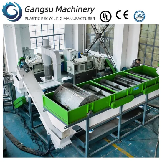 High Efficiency Plastic Shredder Recycling Crusher PE PP Bottle Flake Soft Rigid Materials Crusher Washing Line