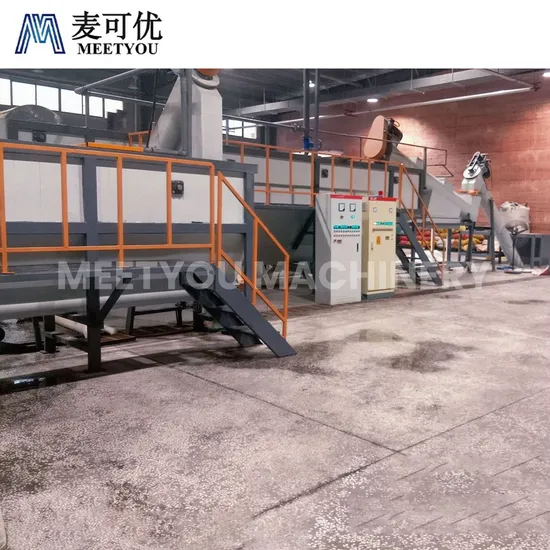 Meetyou Machinery Pet Recycling Line High-Quality China PP PE Easy Use PP Film/Woven Bag/Fiber Cleaning Line Supplier Configure Friction Washer