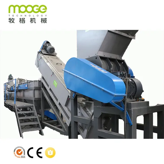 HDPE PP Bottle Recycling Line / PE Washing Equipment Line Used For Plastic Waste