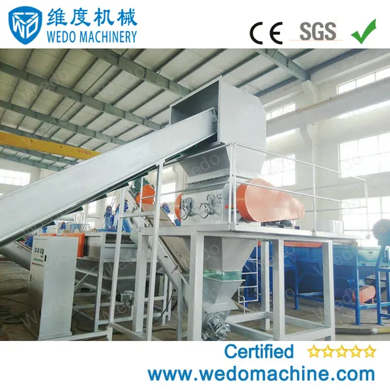 Waste Plastic Nylon PA66 PMMA PC HIPS Recycling Plant Milk Bottle Washing Line