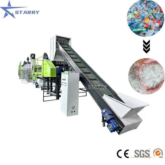 Recycle Bottle Machine to Make Pet Flakes Recycle Pet Bottle Recycling Machine