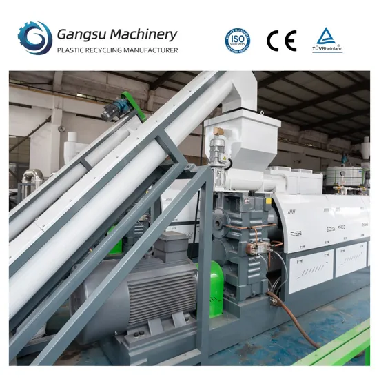 Hot Sale Single Screw Extruder Granulating PE PP Pet Pelletizing Granulator Machine for Waste Plastic Recycling
