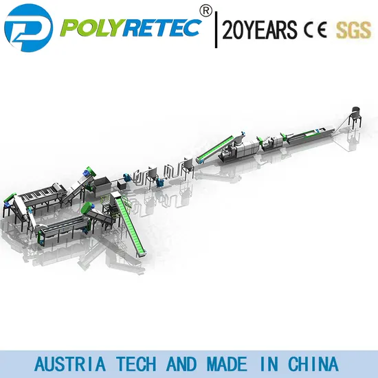 New Technology PP HDPE Plastic Recycling Machine China for Small Scale Plastic Recycling Plant