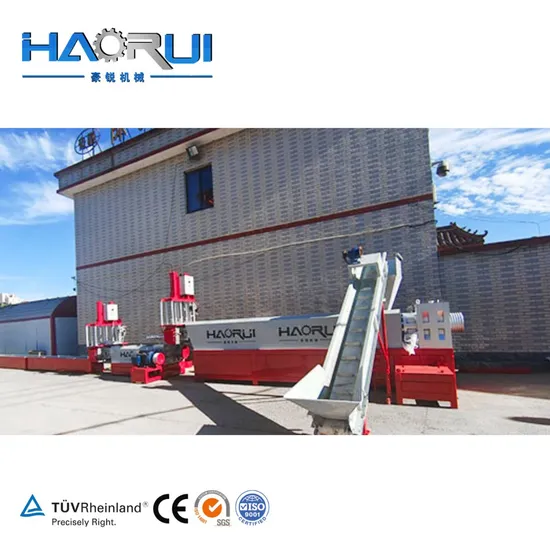 Computerized Haorui PE Film Strength Pet Line Plastic Recycling Machine