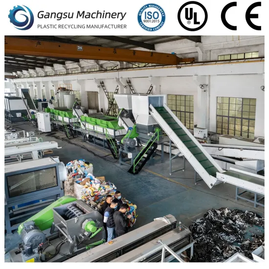 China Manufacturer China Supplier Large Capacity Plastic Recycle Machine for Waste PP PE Plastic Film Woven-Bags Washing Recycling Plant