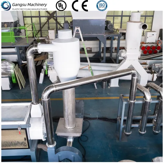 500kg/H Capacity Plastic Recycle Machine Plastic Recycling Washing Crushing Granulation Production Equipment Machine Line Including Crusher