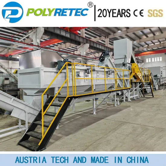 HDPE LDPE PP PE Pet Bucket Crushing Washing Line