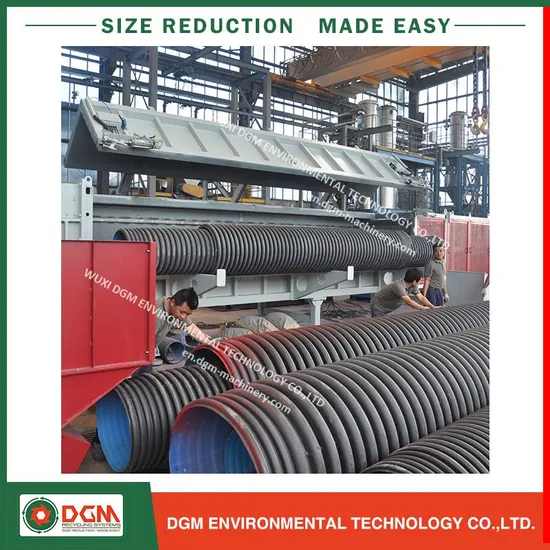 China Large Diameter Pipe Shredding Machine with De-Dusting System