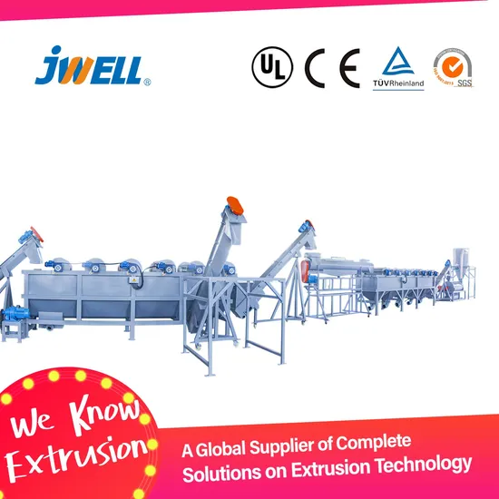 Jwell PE PP HDPE Film Plastic Crushing & Washing Machine