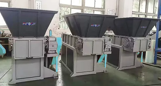 Single Shaft Low Speed Plastic Lumps Wood Paper Wastes Shredder