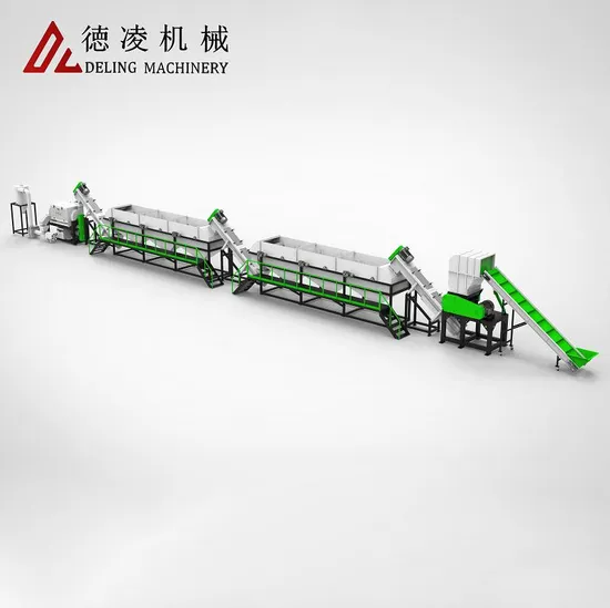 Waste Plastic HDPE PP PE Bag Film Hard Flakes Crushing Cleaning Washing Recycling Equipment Machine Line