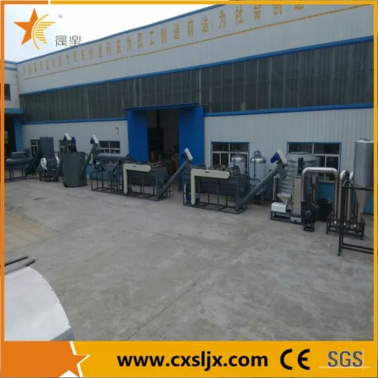 Waste Plastic Recycling Line Pet Flakes Bottle Washing Machine Line