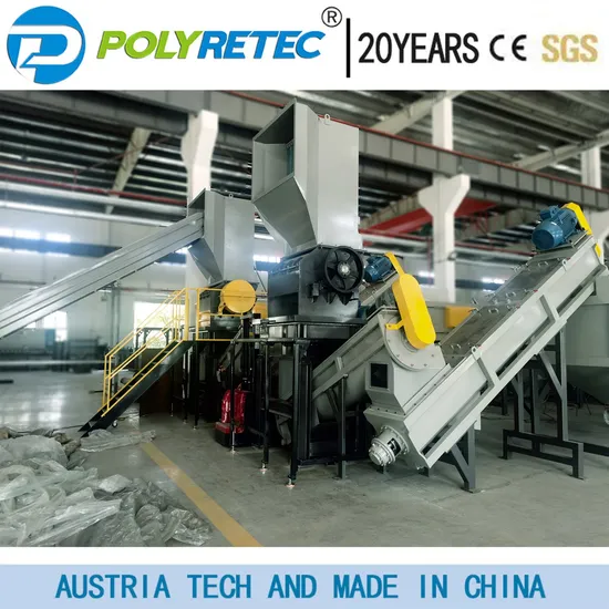 HDPE Waste Plastic Crushing Washing Recycling Line