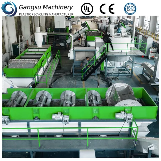 500kg Milk Bottle Recycling Line for HDPE PP Rigid Plastic Recycling Washing Crushing Line