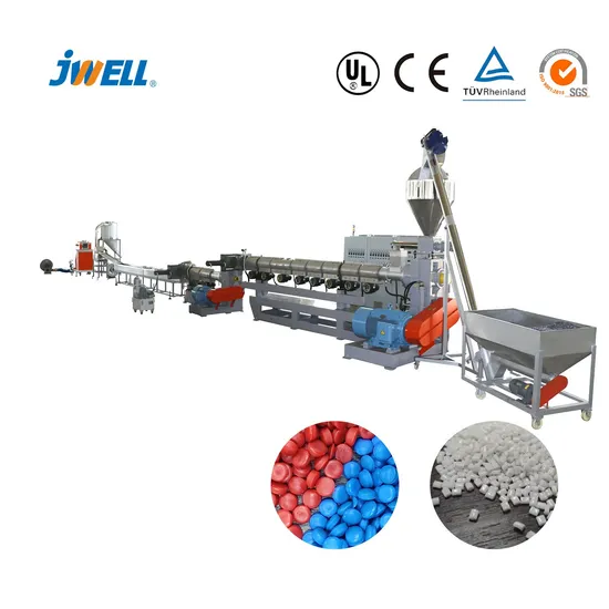 Jwell Plastic Recycling Machine for PE/PP/PA Waste Plastic