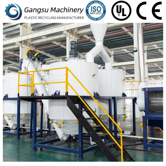 Plastic Crushing Machine Pet Bottles Recycle Polyester Staple Fiber Making Machine Plastic Recycle Machine with High Capacity