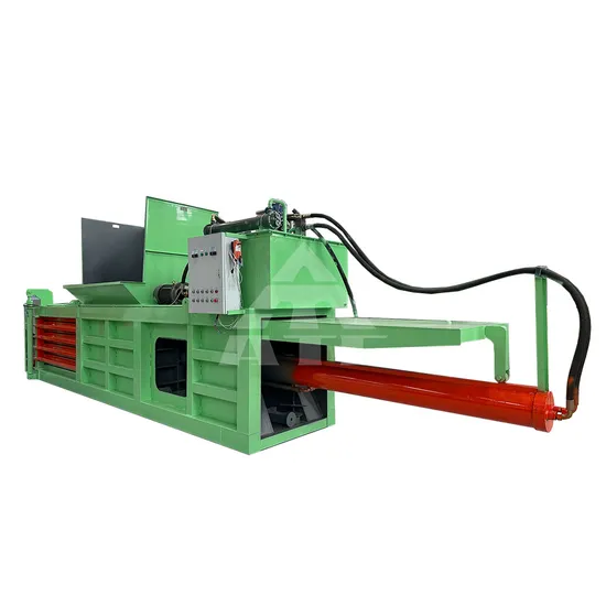 Horizontal Waste Paper Carton Recycling Compactor Automatic Hydraulic Plastic Pet Bottle Baler