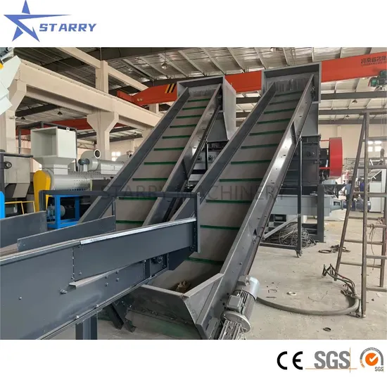 Professional Plastic Pet Bottle Flakes Crushing Washing Recycling Machine for Waste Recycling