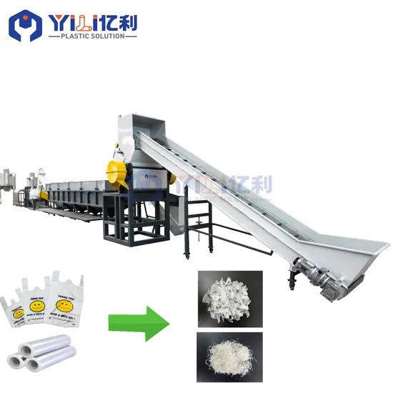 Advanced HDPE LDPE LLDPE PP Film Recycling Machine Line
