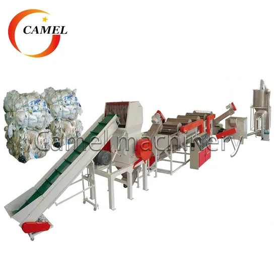 Washing Line for Plastic Recycling PE HDPE Film Bag Scrap Crusher Equipment