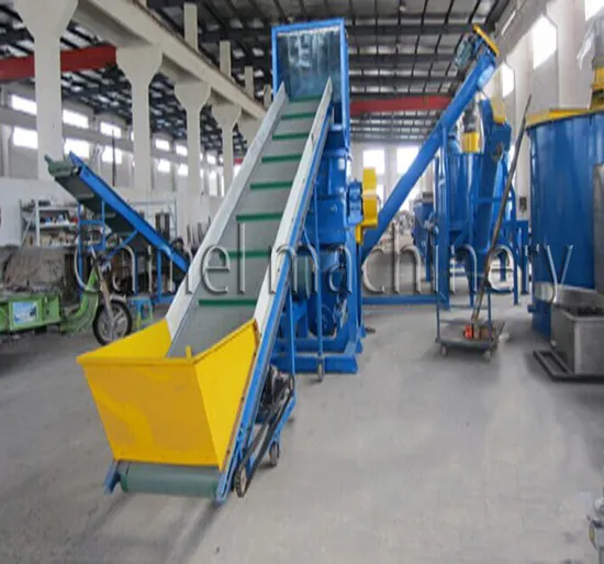 Waste Scrap Plastic Pet Bottle Flakes Crushing Recycling Washing Line Equipment Machine