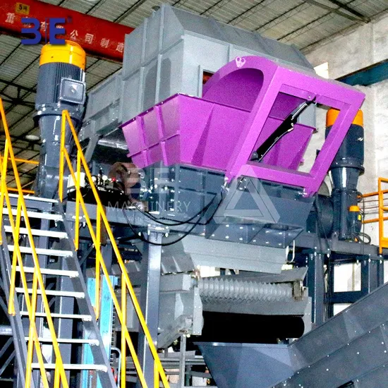 Waste Tyre Plastic Recycling Machinery Machine Tire Crusher Production Line Rubber Crumb Grinding Machine Equipment Tire Shredder Recycling