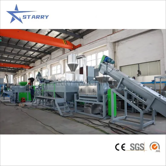 Waste Plastic Scrap Recycling Machine for Used PE Film