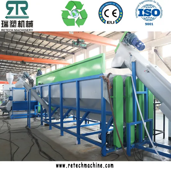 HDPE PP Milk Bottle Barrel Drum Tube Mixed Hard Plastic Crushing Washing Sorting Recycling Line